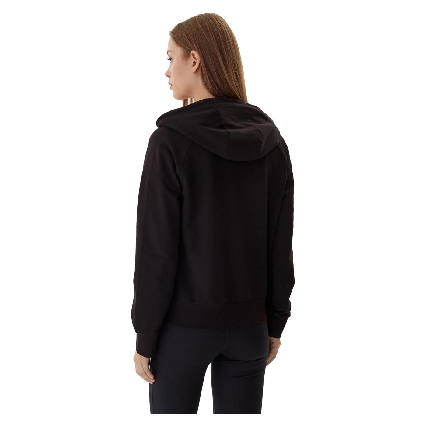 EMPORIO ARMANI 7 EA7 TRAIN CORE LADY HOODIE FZ - Nero - vista 2