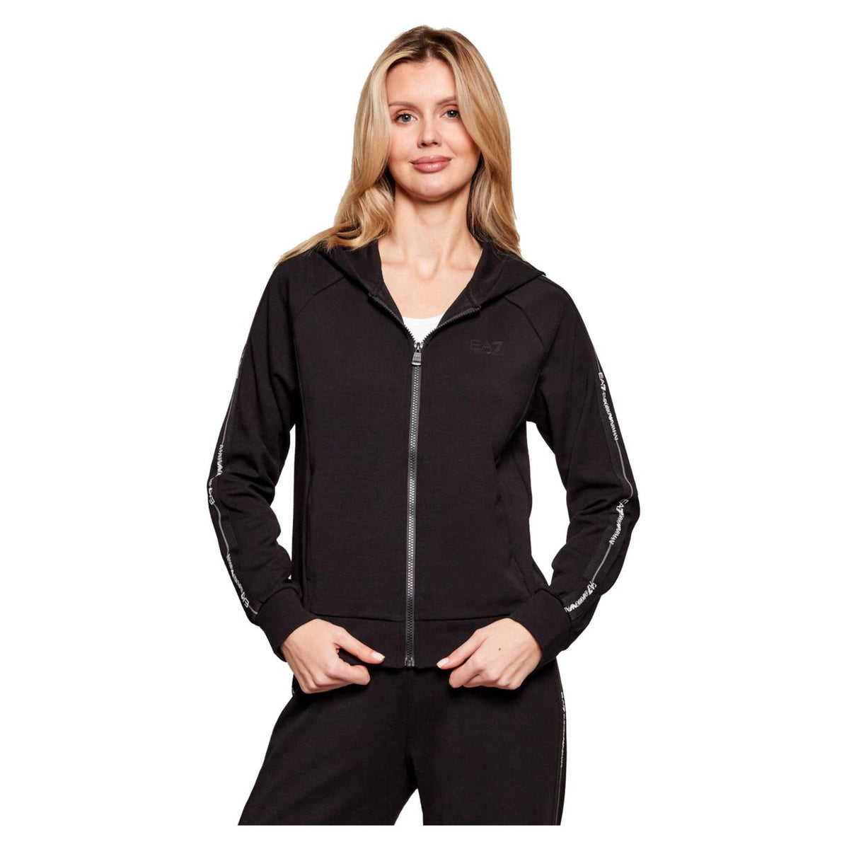 EMPORIO ARMANI 7 EA7 TRAIN LOGO TAPE W HOODIE