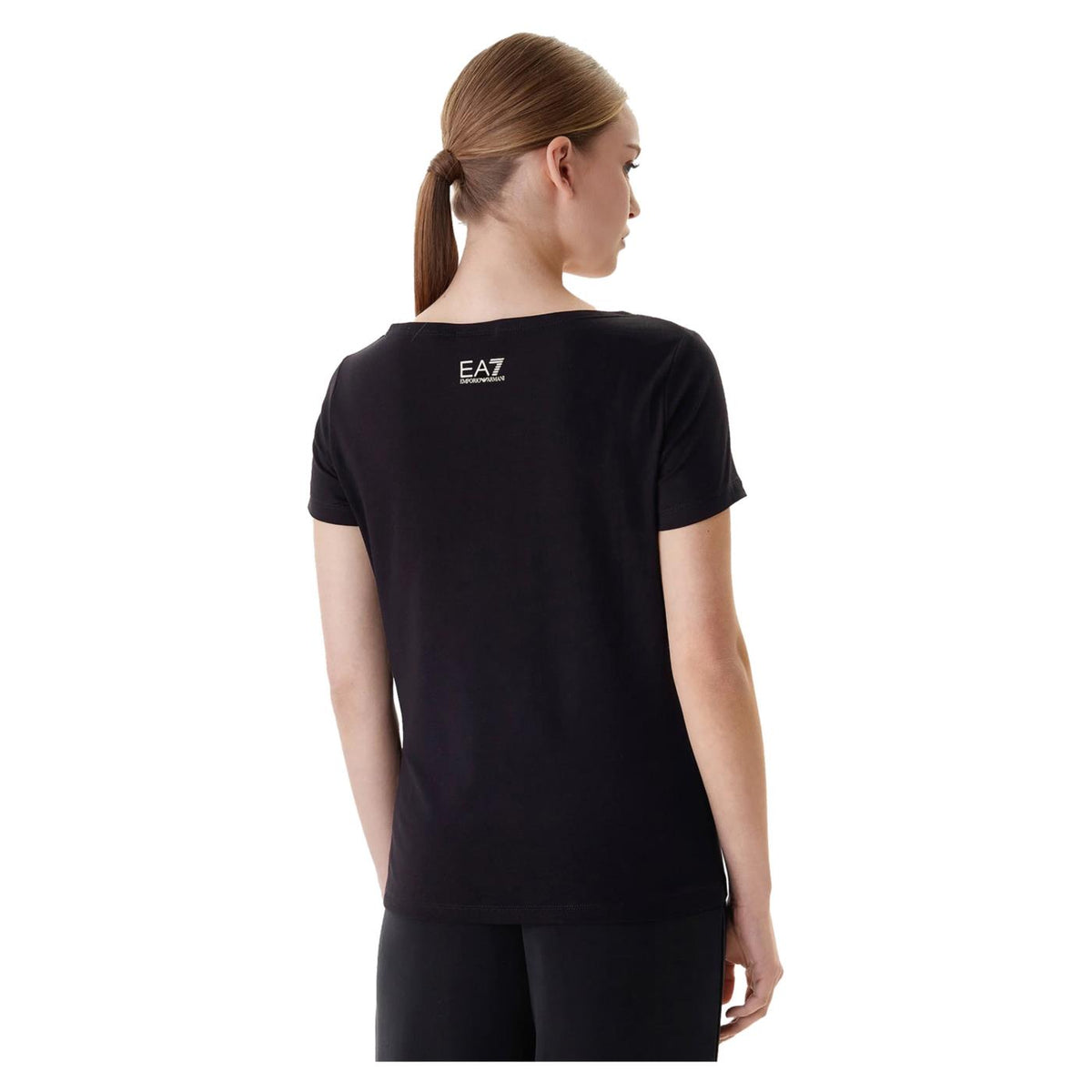 EMPORIO ARMANI 7 EA7 LOGO W HANDWRITTEN TEE - seconda immagine