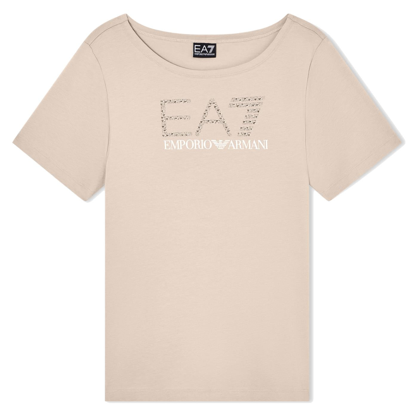 EMPORIO ARMANI 7 EA7 LOGO SERIES STUDS W TEE - Beige - vista 3