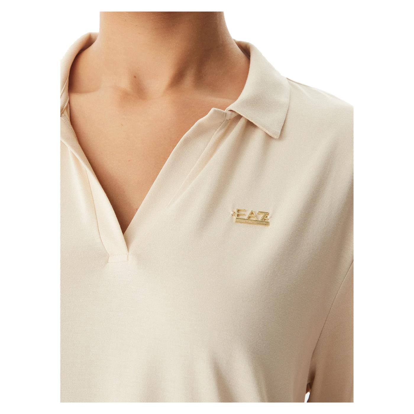 EMPORIO ARMANI 7 EA7 TRAIN CORE LADY POLO - C1-beige - vista 3