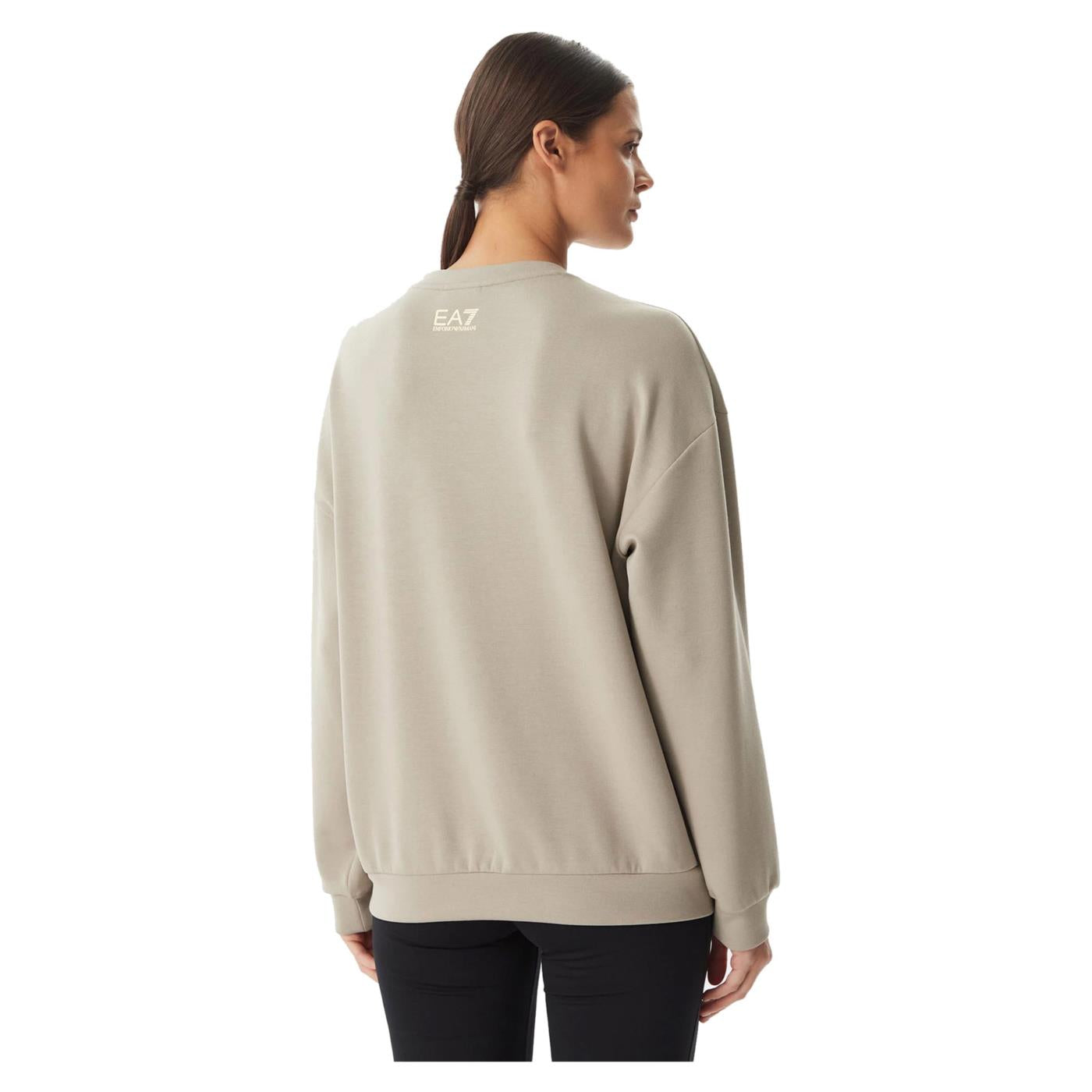 EMPORIO ARMANI 7 EA7 TRAIN LOGO STUDS W T-TOP - Beige - vista 2