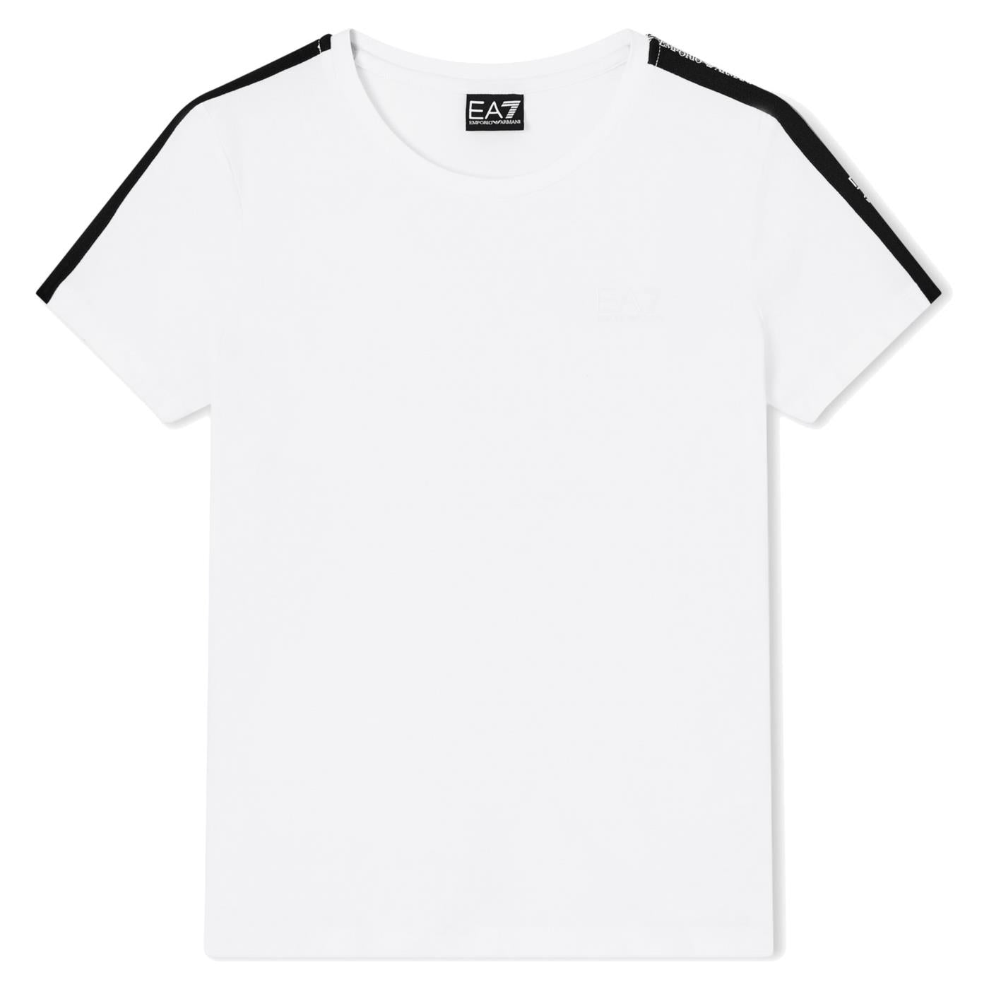EMPORIO ARMANI 7 EA7 TRAIN TAPE W SLIM TEE - Bianco - vista 3