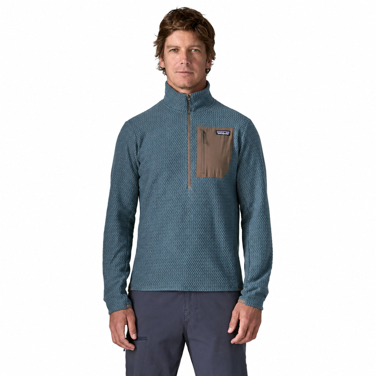 PATAGONIA R1 AIR ZIP NECK - Blu - immagine principale