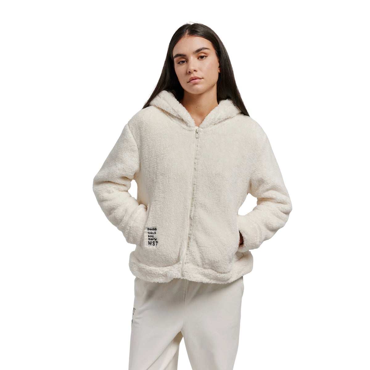 FREDDY FELPA W MASTER FUR TEDDY - Bianco - immagine principale