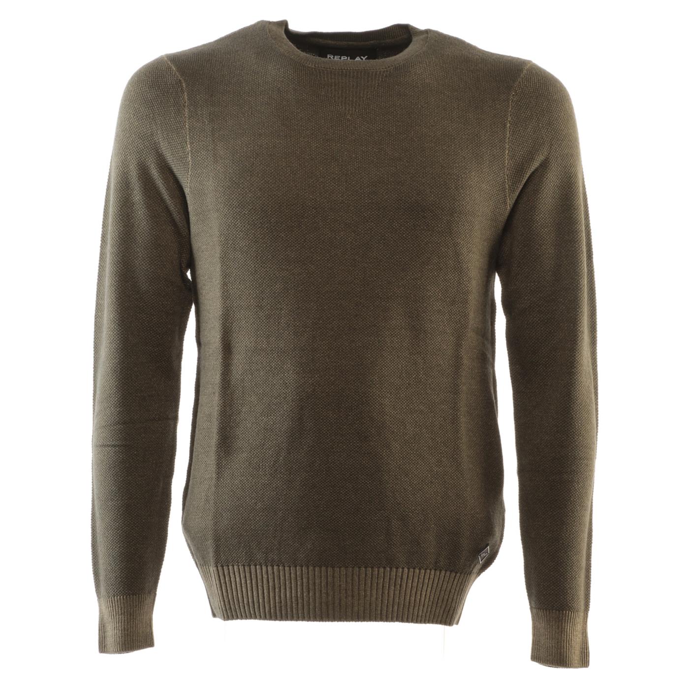 REPLAY MAGLIONE UOMO - Verde militare - immagine principale