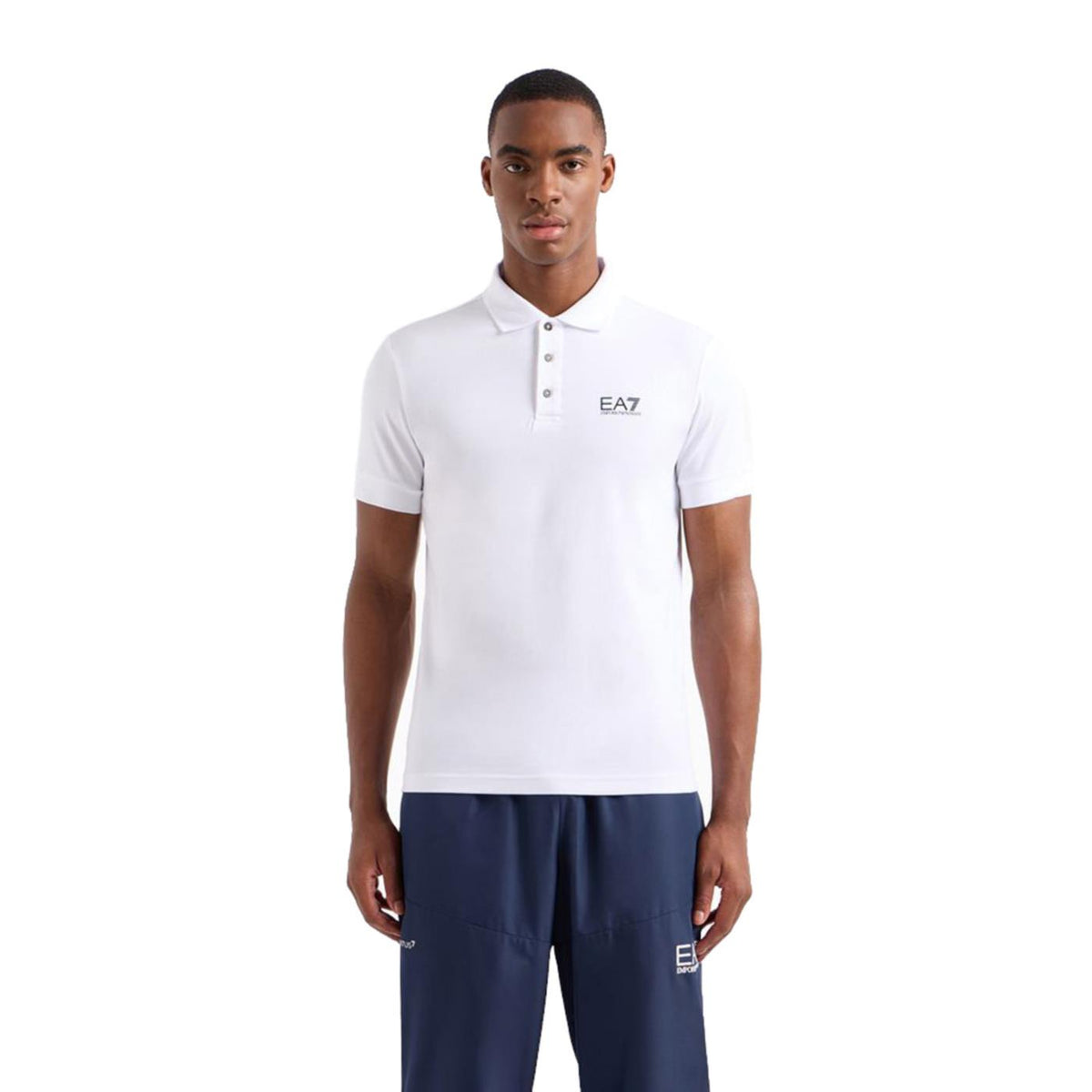 EMPORIO ARMANI 7 EA7 JERSEY POLO SHIRT - seconda immagine