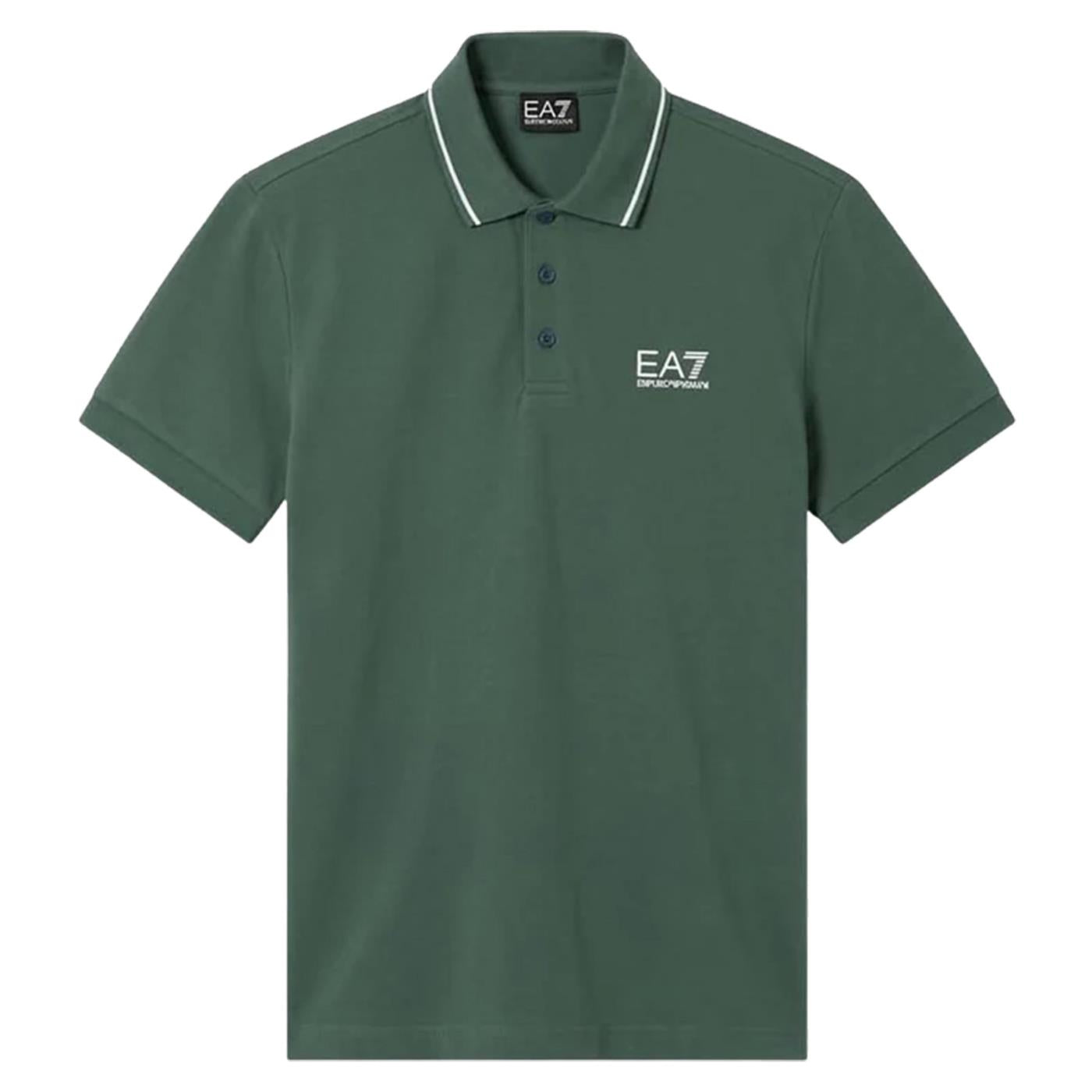 EMPORIO ARMANI 7 EA7 TRAIN CORE POLO PIQUET - Verde - immagine principale