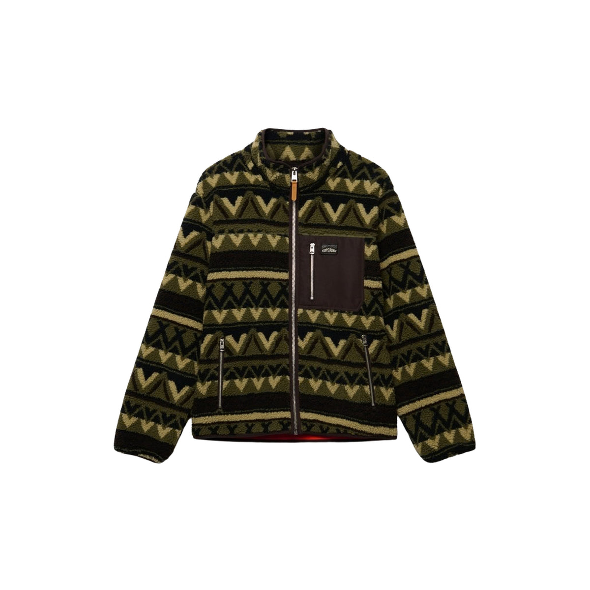 SUPERDRY ABSTRACT FLEECE ZIP - seconda immagine