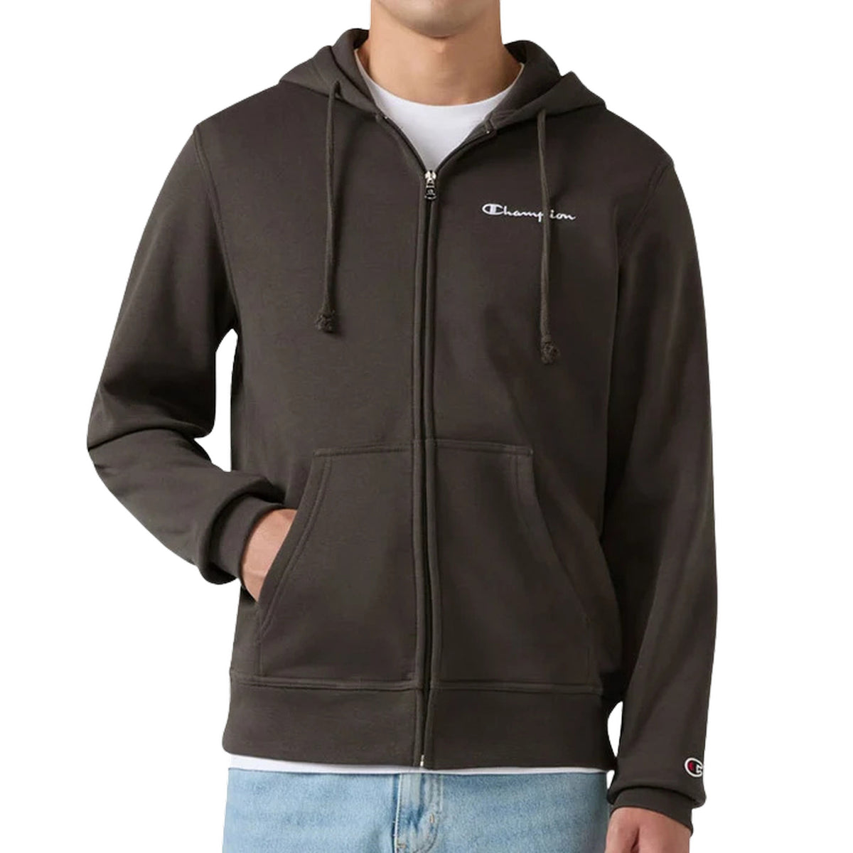 CHAMPION FZ HOODIE SWEATSHIRT - Grigio scuro - immagine principale