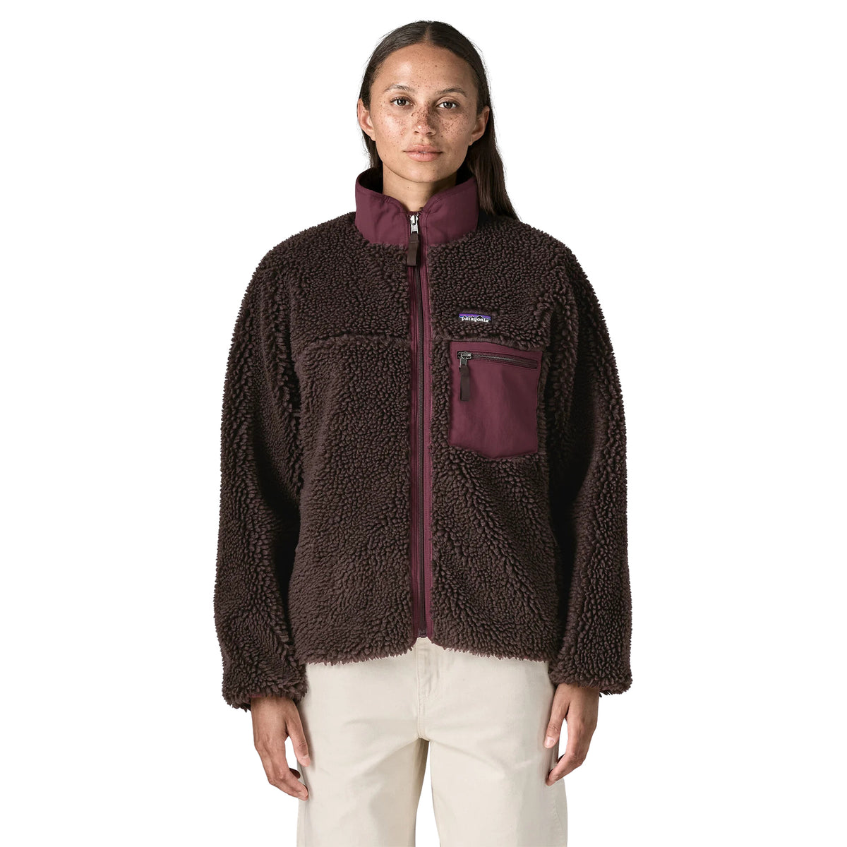 PATAGONIA W CLASSIC RETRO-X JACKET - Marrone scuro - immagine principale
