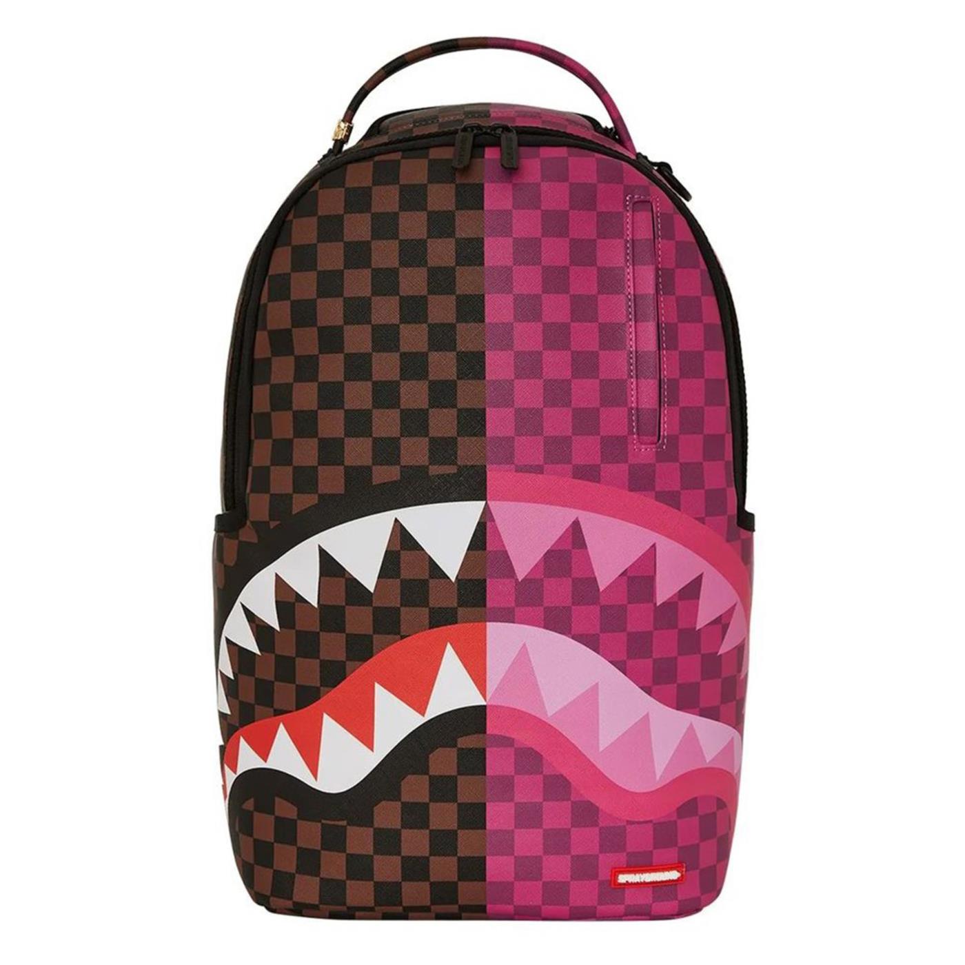 SPRAYGROUND SPLIT SIP PINK CHECK - Marrone scuro - immagine principale