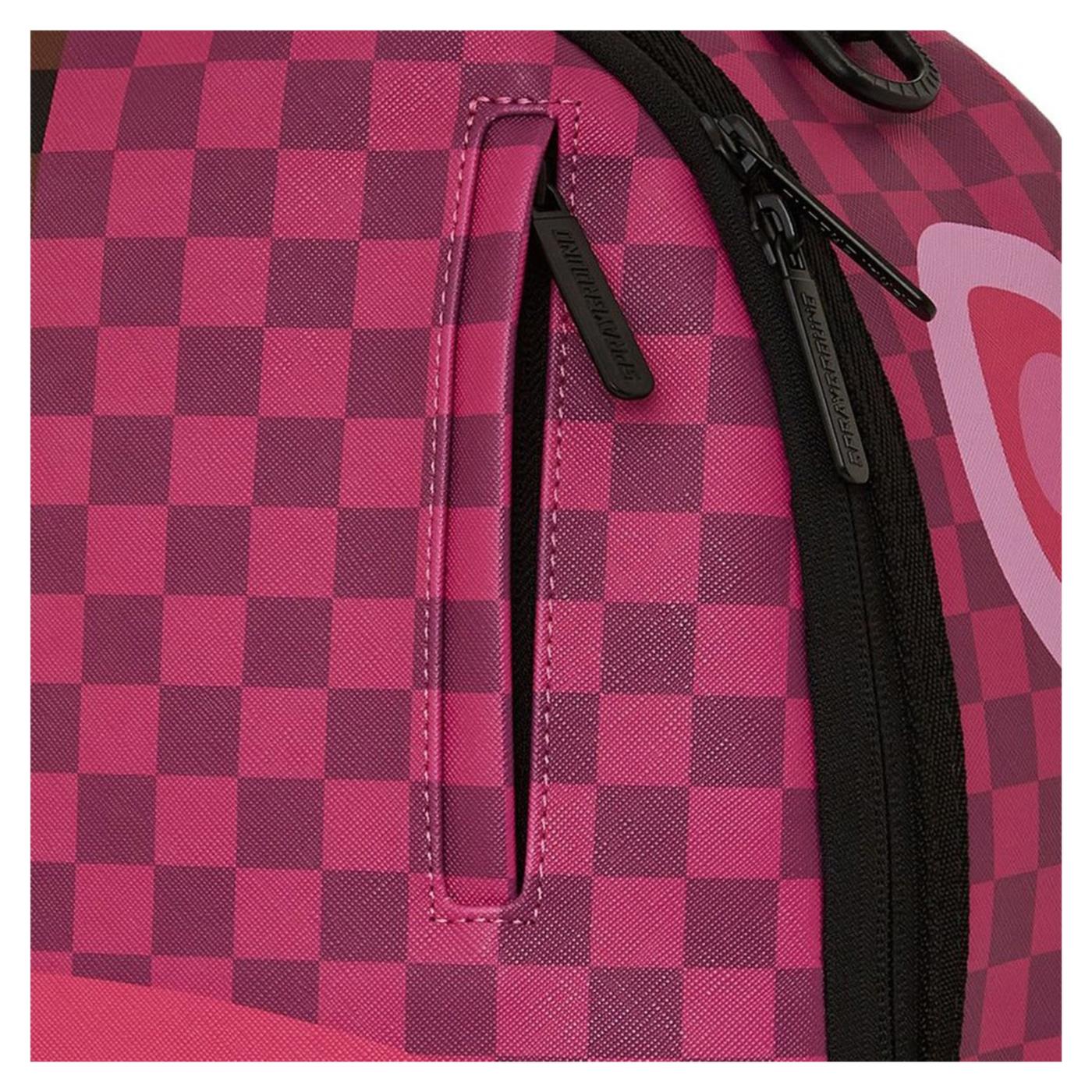 SPRAYGROUND SPLIT SIP PINK CHECK - Marrone scuro - vista 3