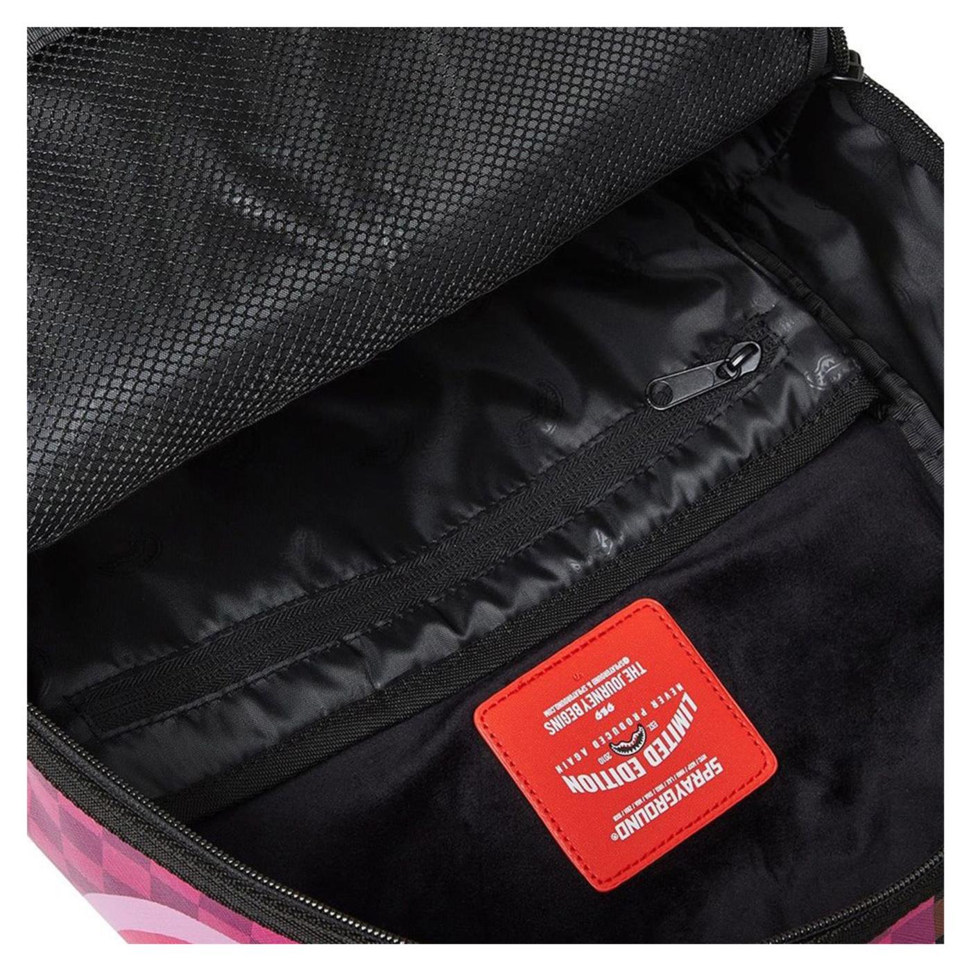 SPRAYGROUND SPLIT SIP PINK CHECK - Marrone scuro - vista 5
