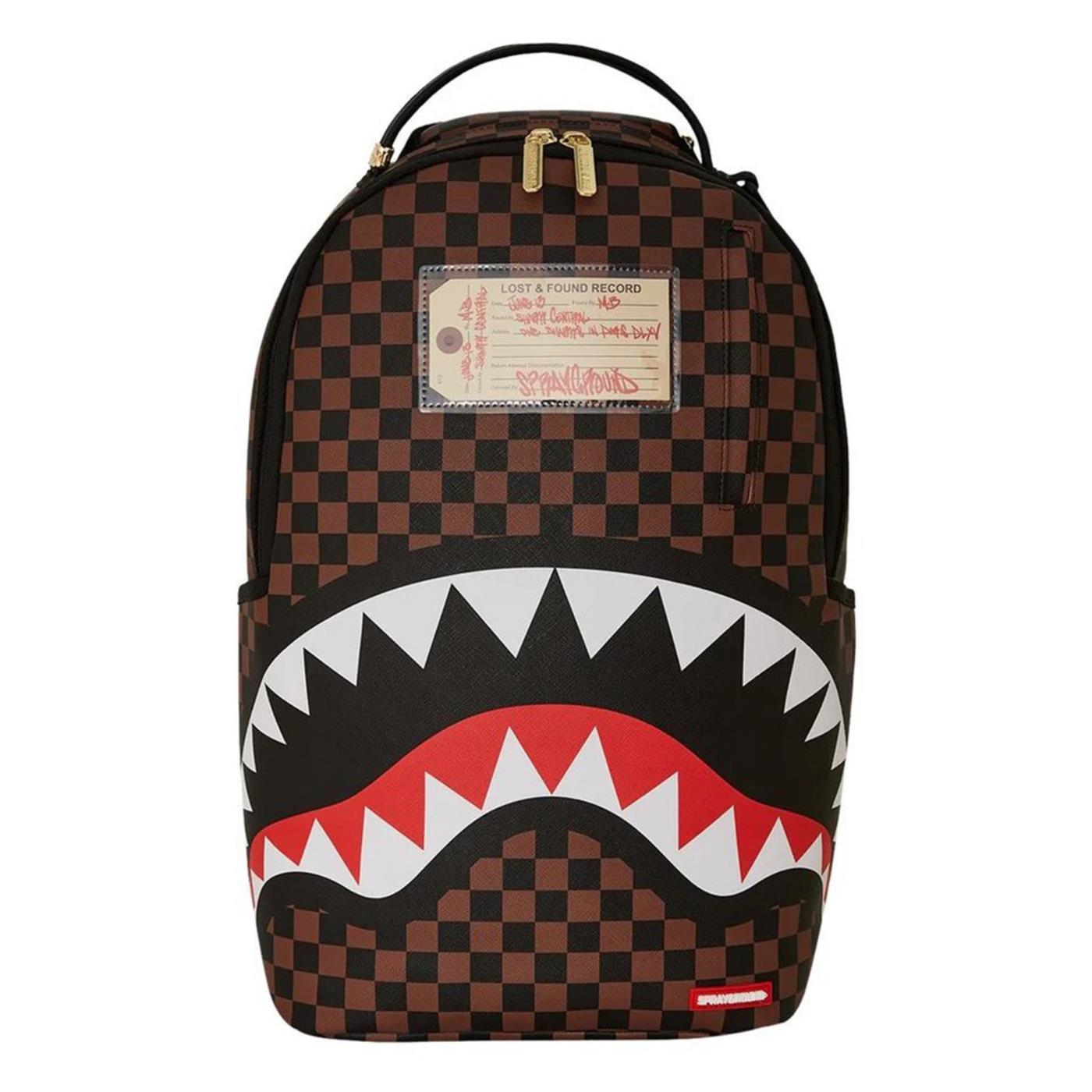 SPRAYGROUND SHARKS IN PARIS LOST FOUN - Marrone scuro - immagine principale