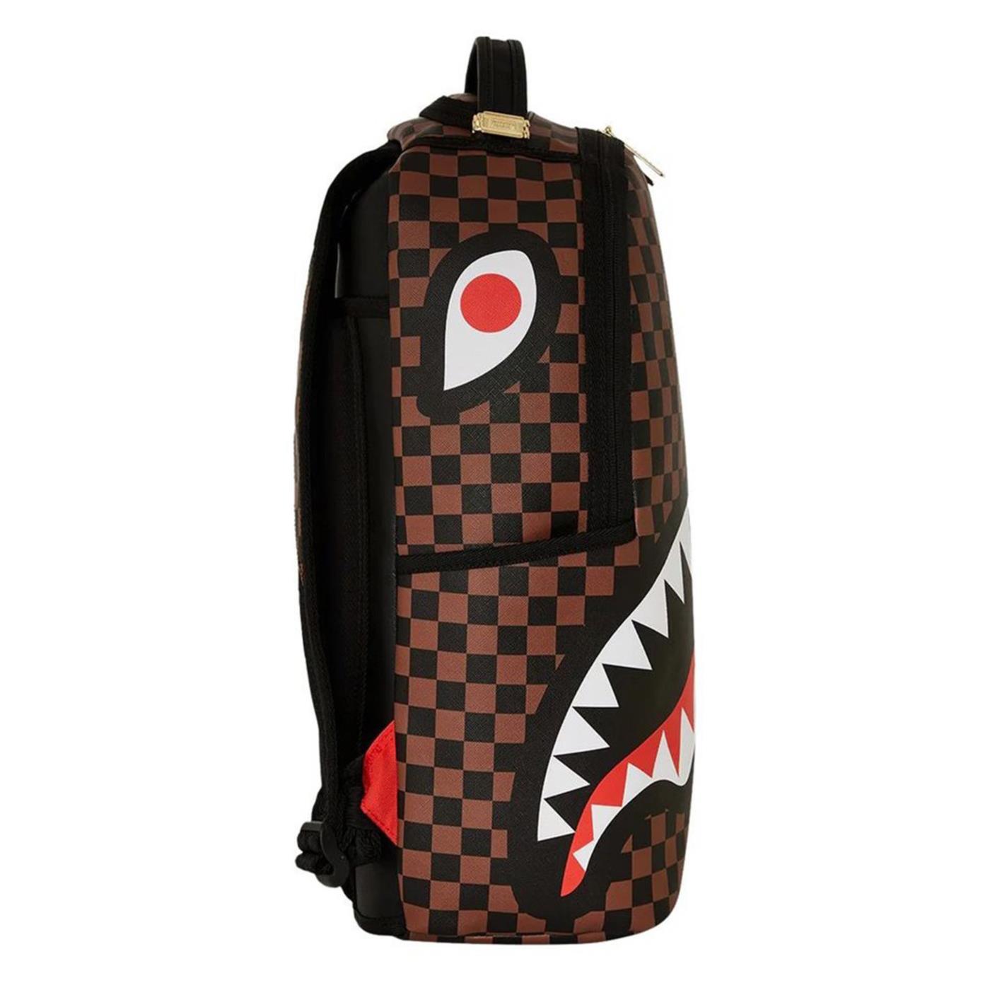 SPRAYGROUND SHARKS IN PARIS LOST FOUN - Marrone scuro - vista 3