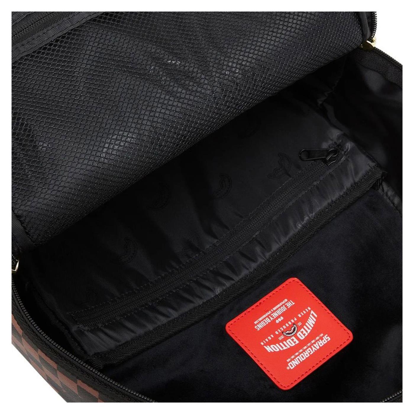 SPRAYGROUND SHARKS IN PARIS LOST FOUN - Marrone scuro - vista 5