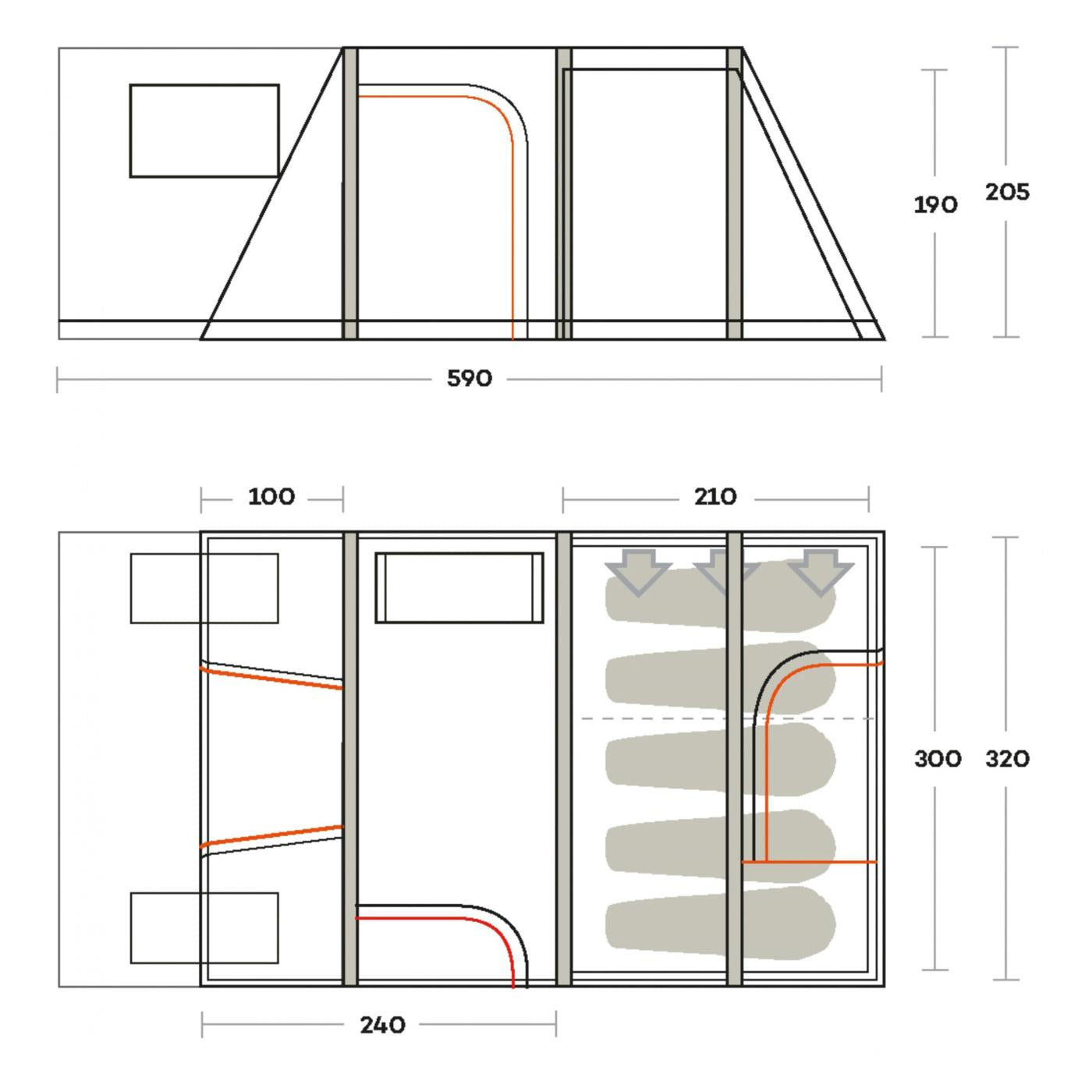FERRINO TENDA ALTAIR 5