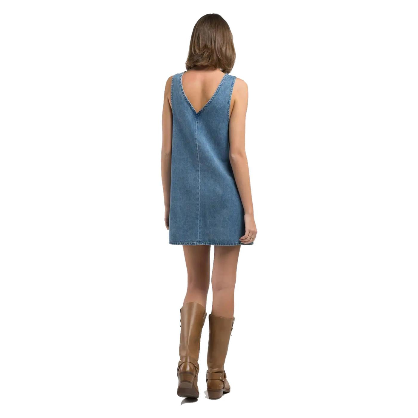 REPLAY VESTITO MINI IN DENIM