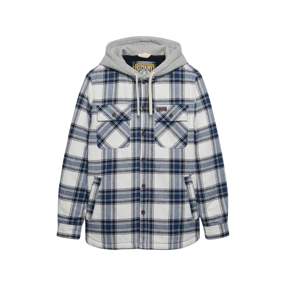 SUPERDRY BORG LINED HOOD OVERSHIRT - seconda immagine