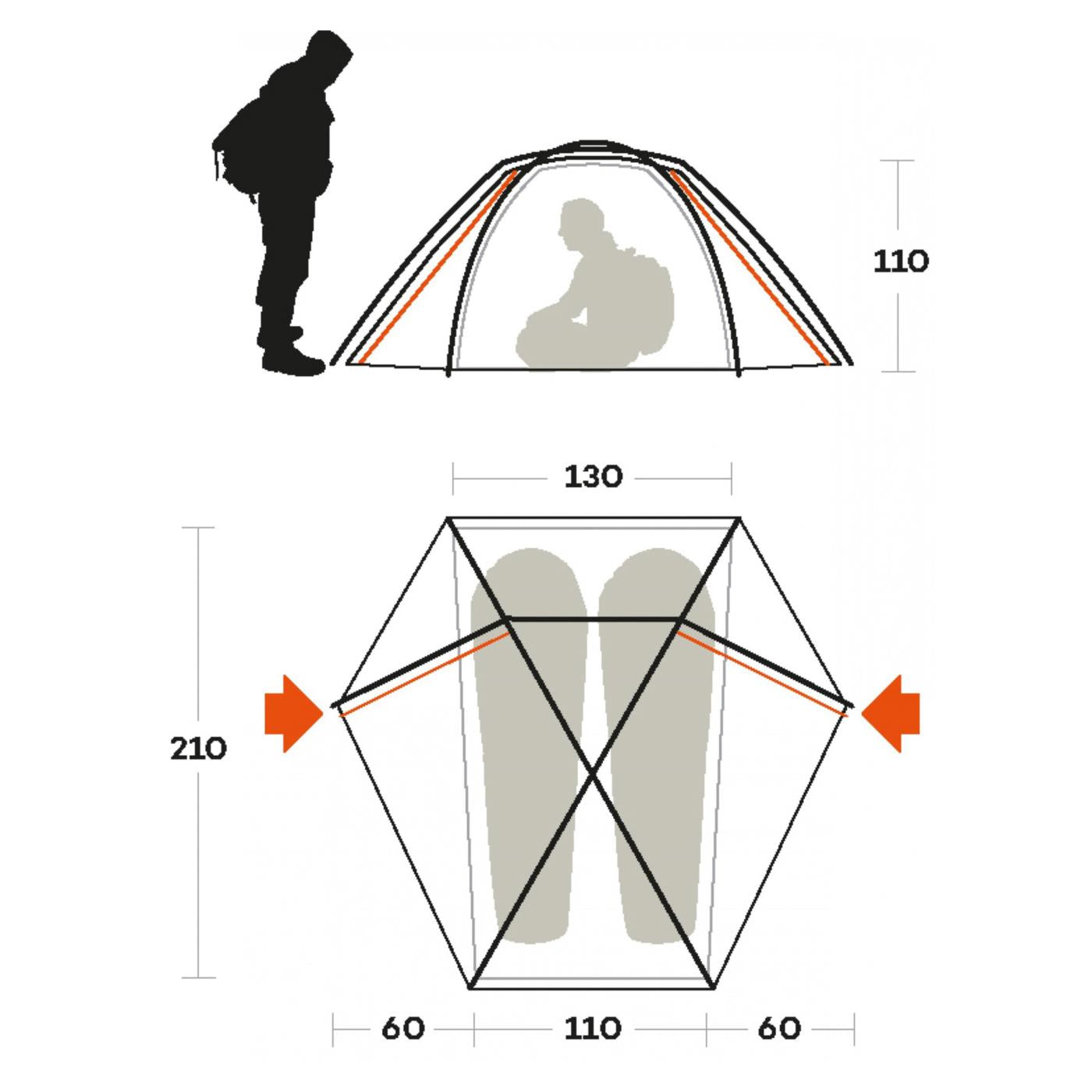 FERRINO TENDA TRIVOR 2