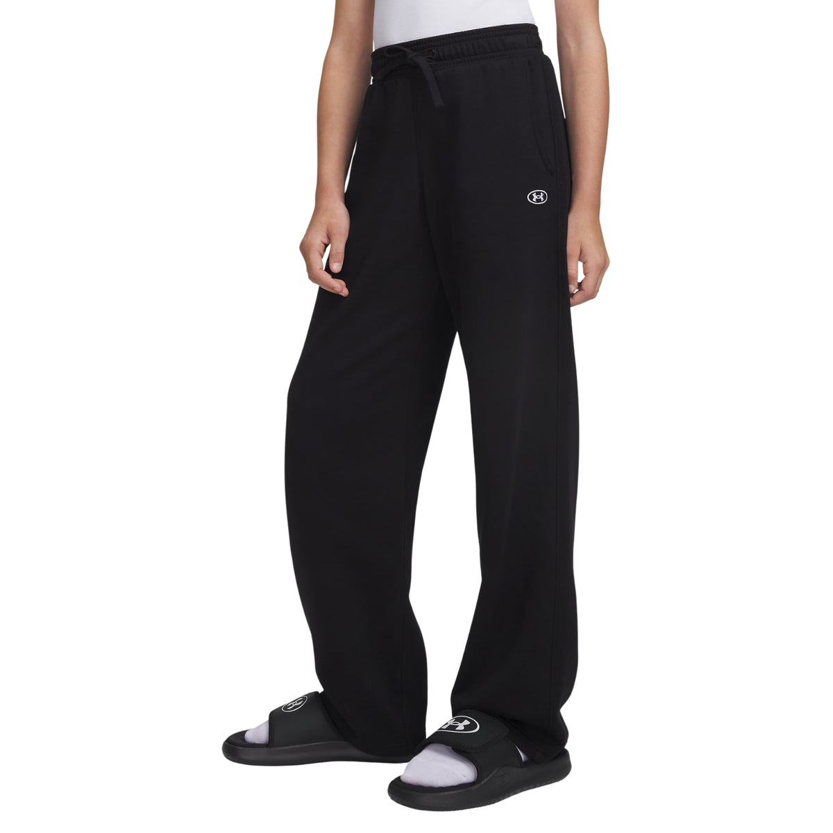 UNDER ARMOUR GIRL RIVAL FLEECE PANT JR - Nero - immagine principale