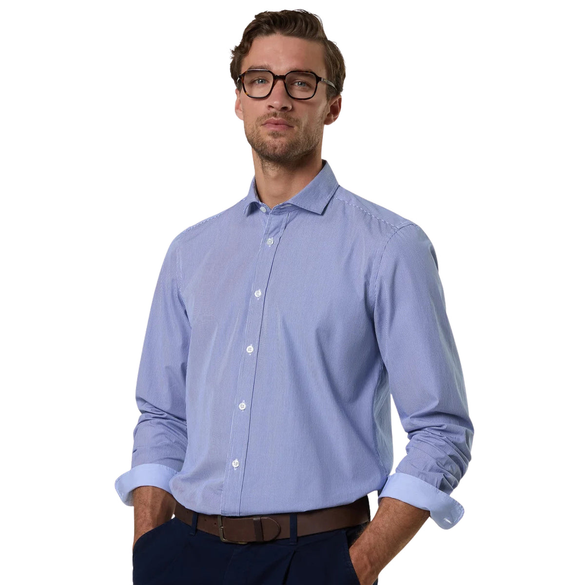 NORTH SAILS SHIRT ITALIAN COLLAR LS - Azzurro - immagine principale