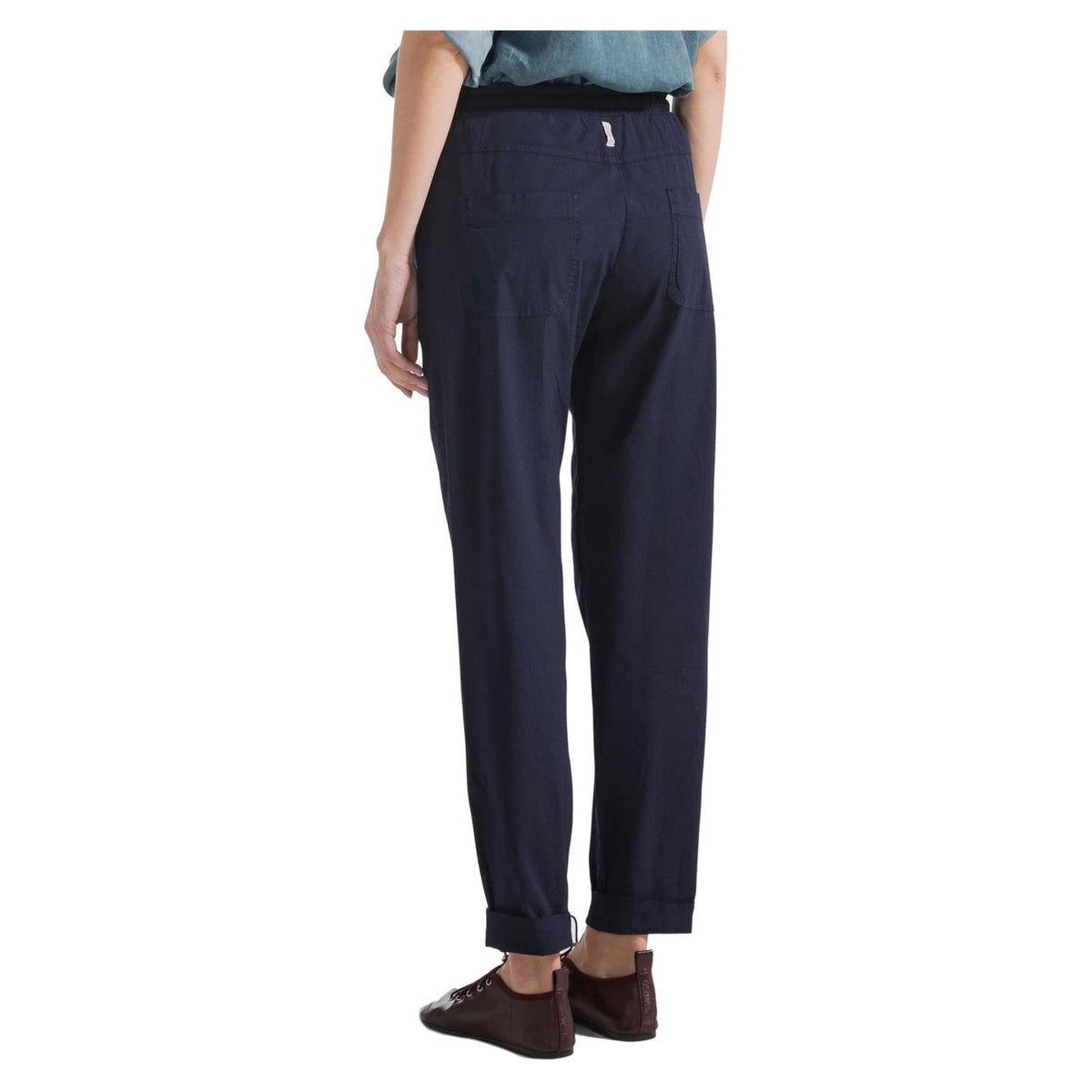 DEHA STRAIGHT POPLIN TROUSERS - seconda immagine