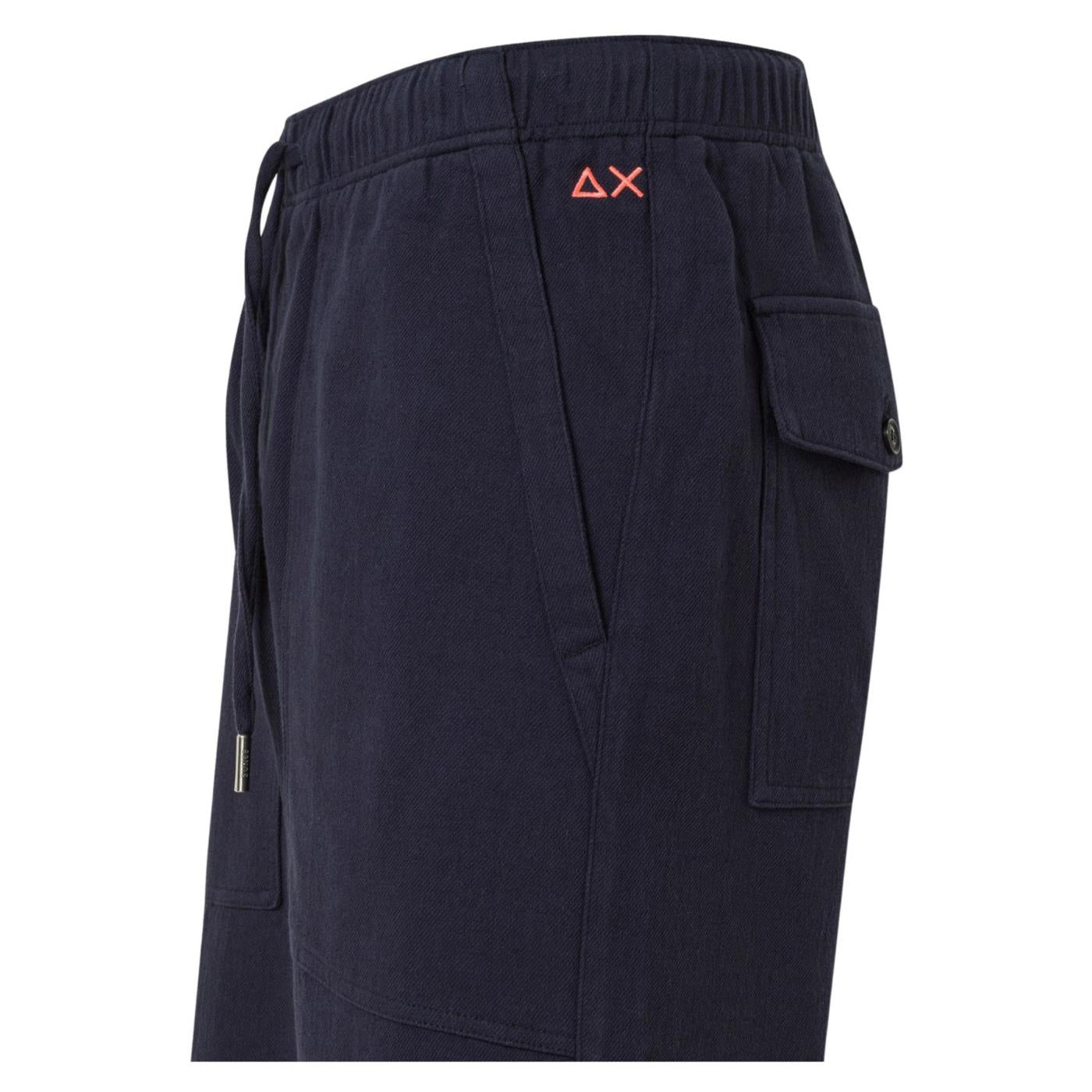 SUN68 SHORT FATIGUE LINEN BEACH - vista 2
