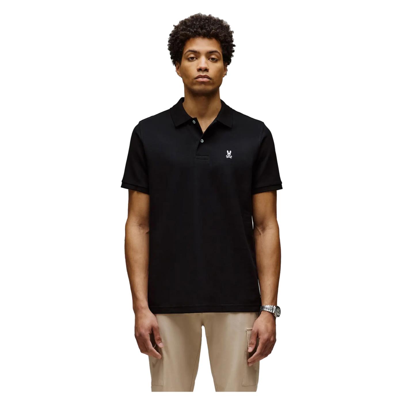 PSYCHO BUNNY CLASSIC POLO BLACK - Nero - immagine principale