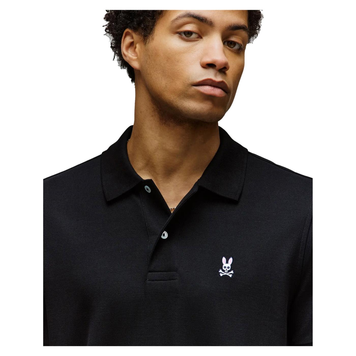 PSYCHO BUNNY CLASSIC POLO BLACK - Nero - vista 2