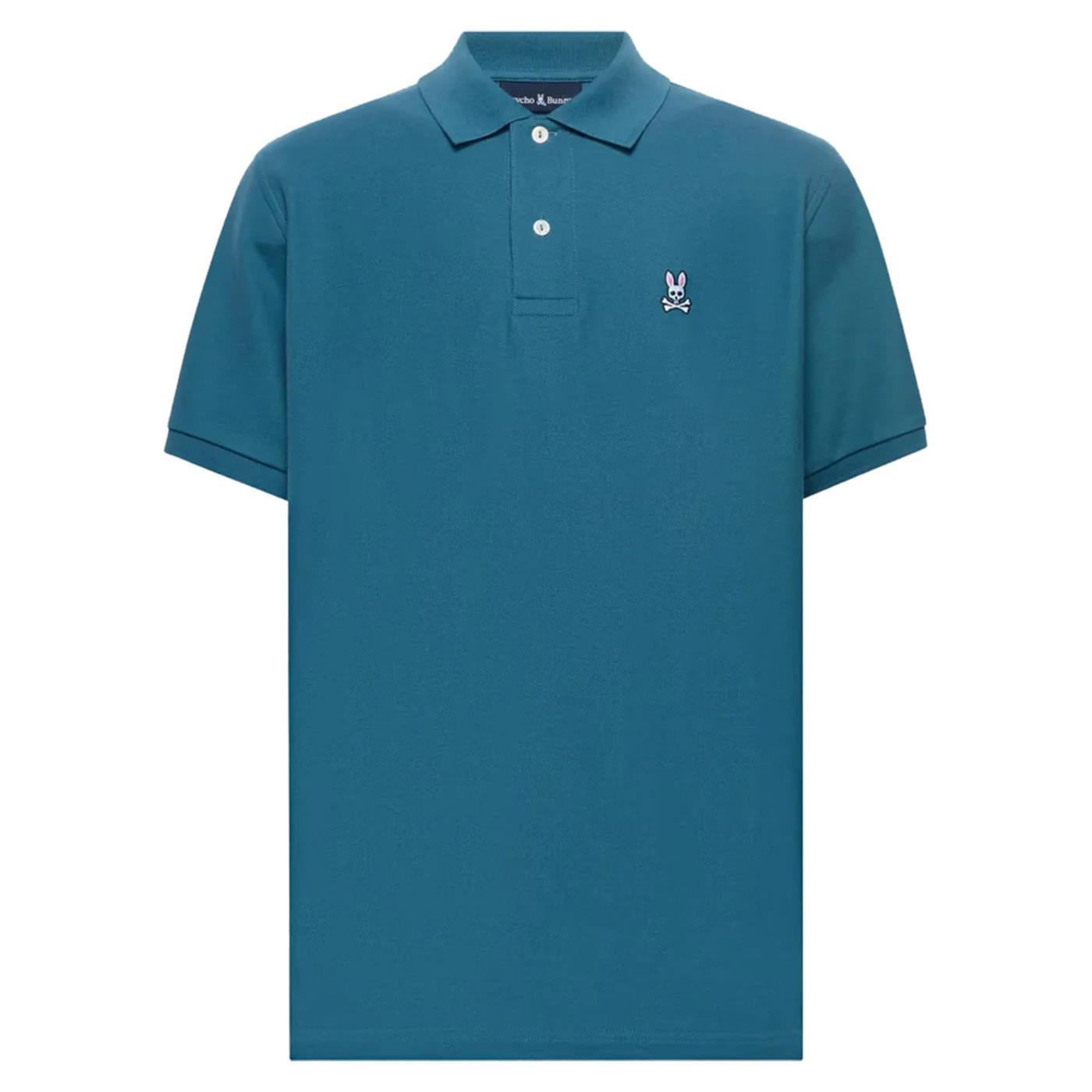 PSYCHO BUNNY CLASSIC PIQUE POLO - Turchese - vista 3