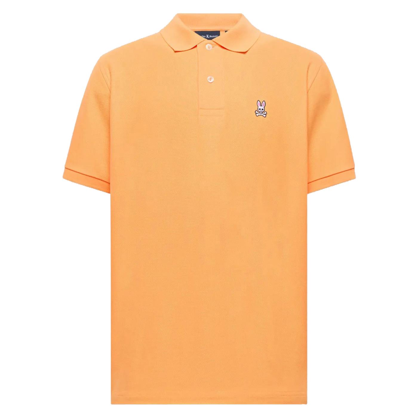 PSYCHO BUNNY CLASSIC PIQUE POLO - Arancione - vista 2