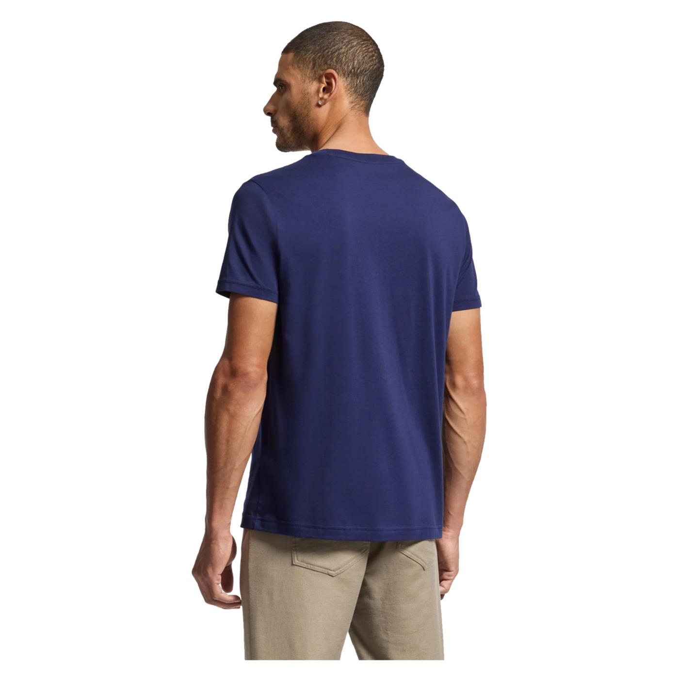 PSYCHO BUNNY CLASSIC CREW NECK TEE - Blu - vista 2