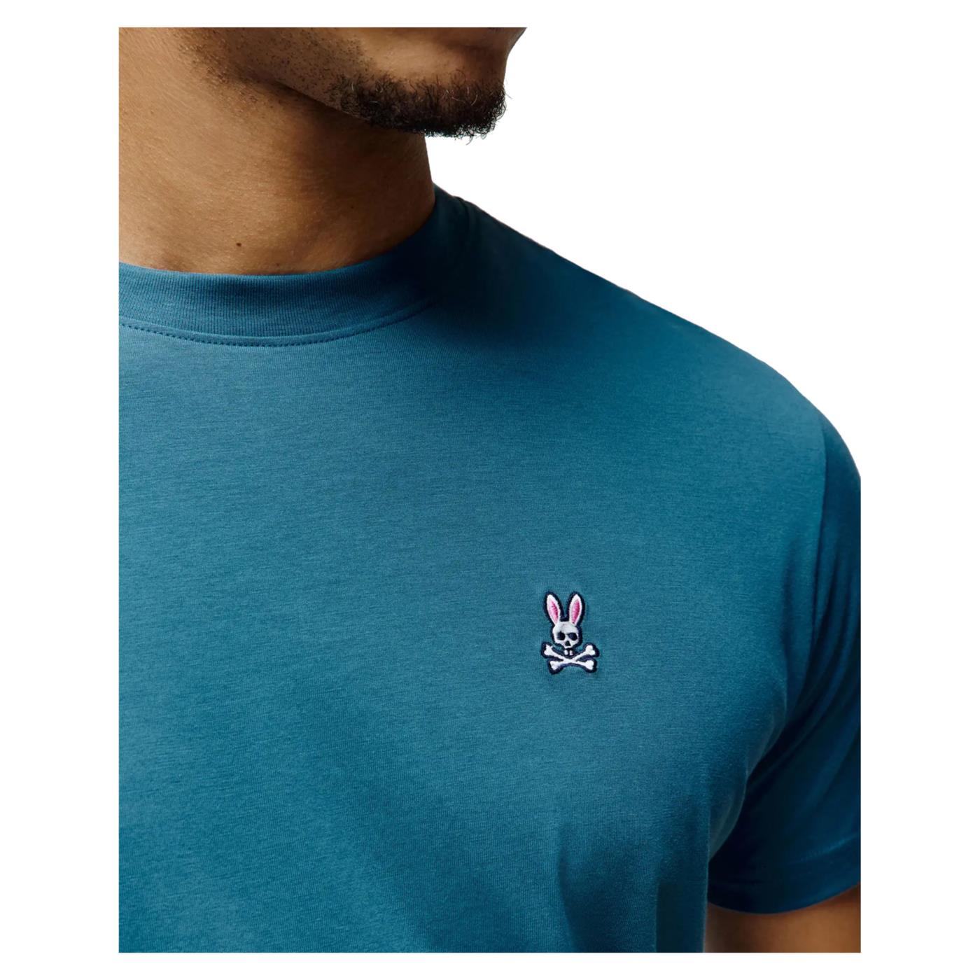 PSYCHO BUNNY CLASSIC CREW NECK TEE - Turchese - vista 2