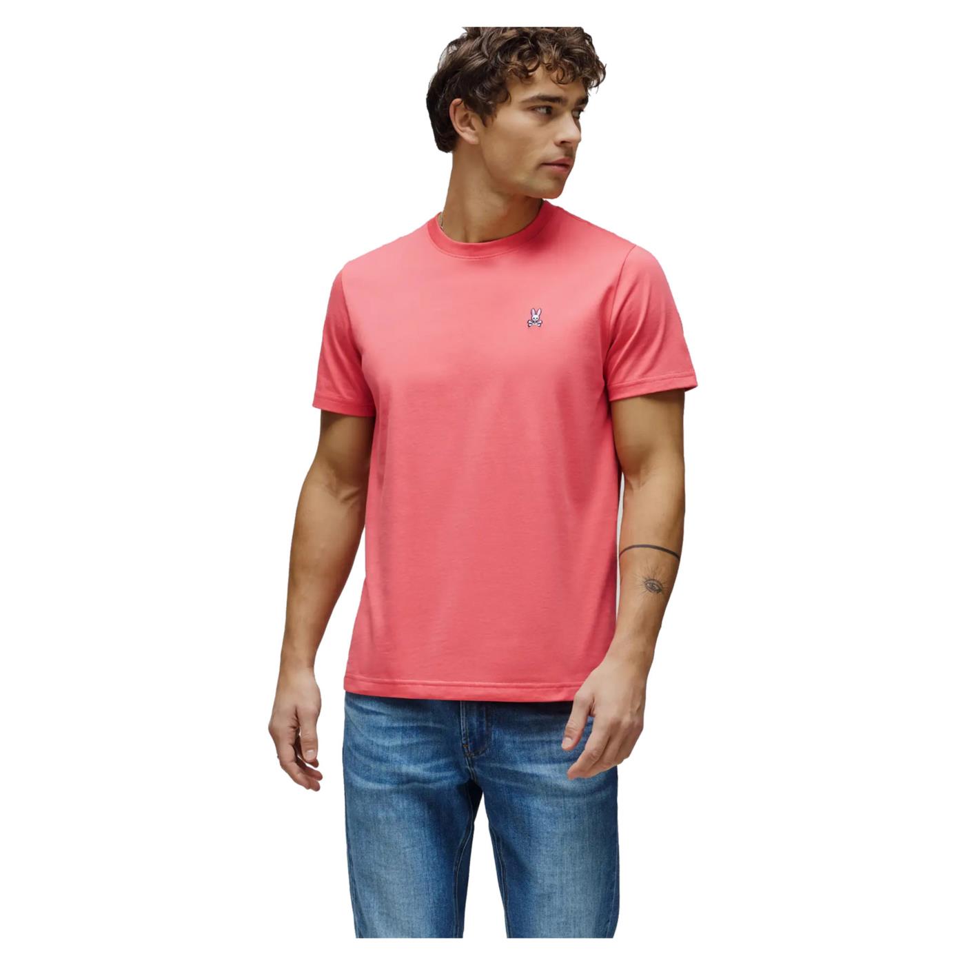 PSYCHO BUNNY CLASSIC CREW NECK TEE - Corallo - immagine principale