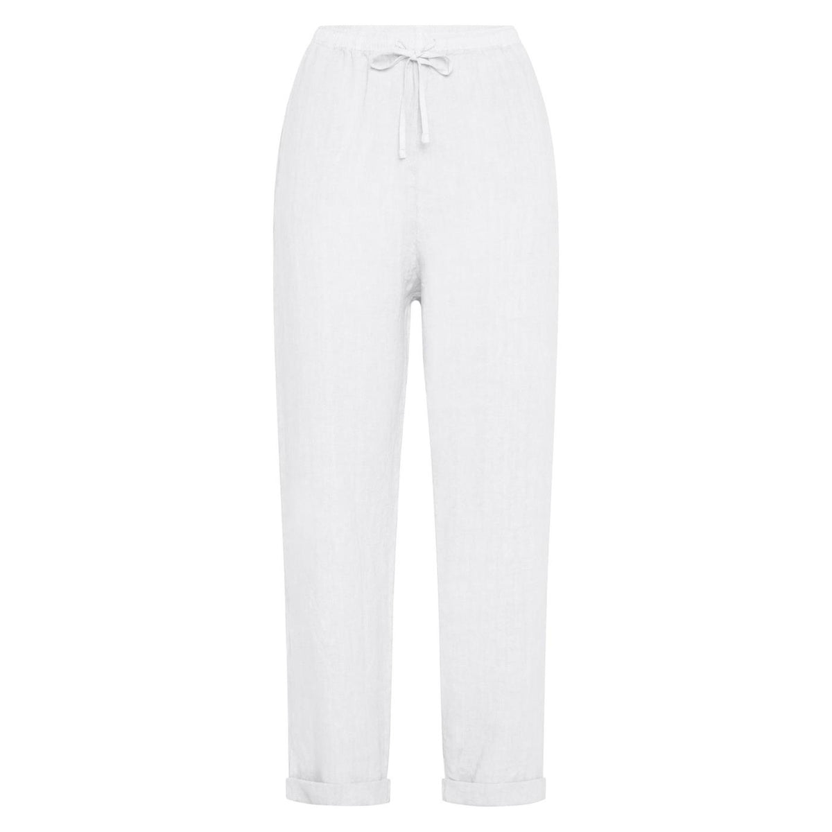 DEHA STRAIGHT LINEN TROUSERS