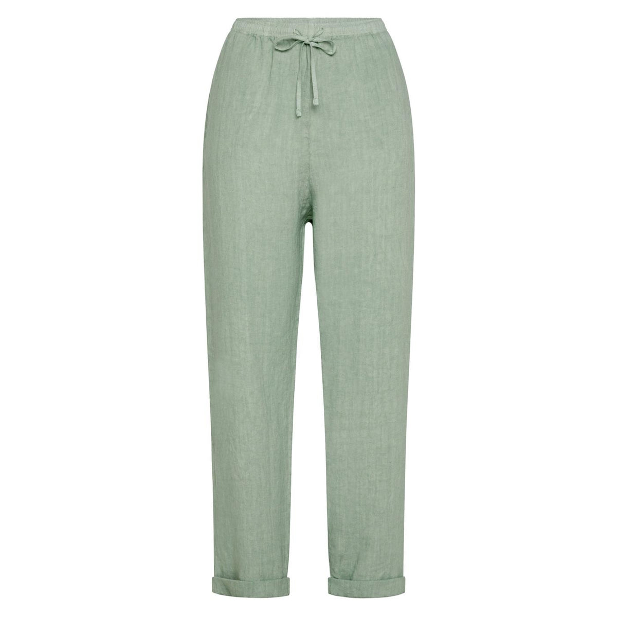 DEHA STRAIGHT LINEN TROUSERS