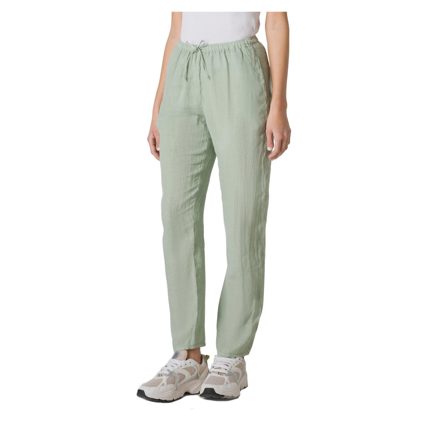 DEHA PANTALONE DRITTO IN LINO
