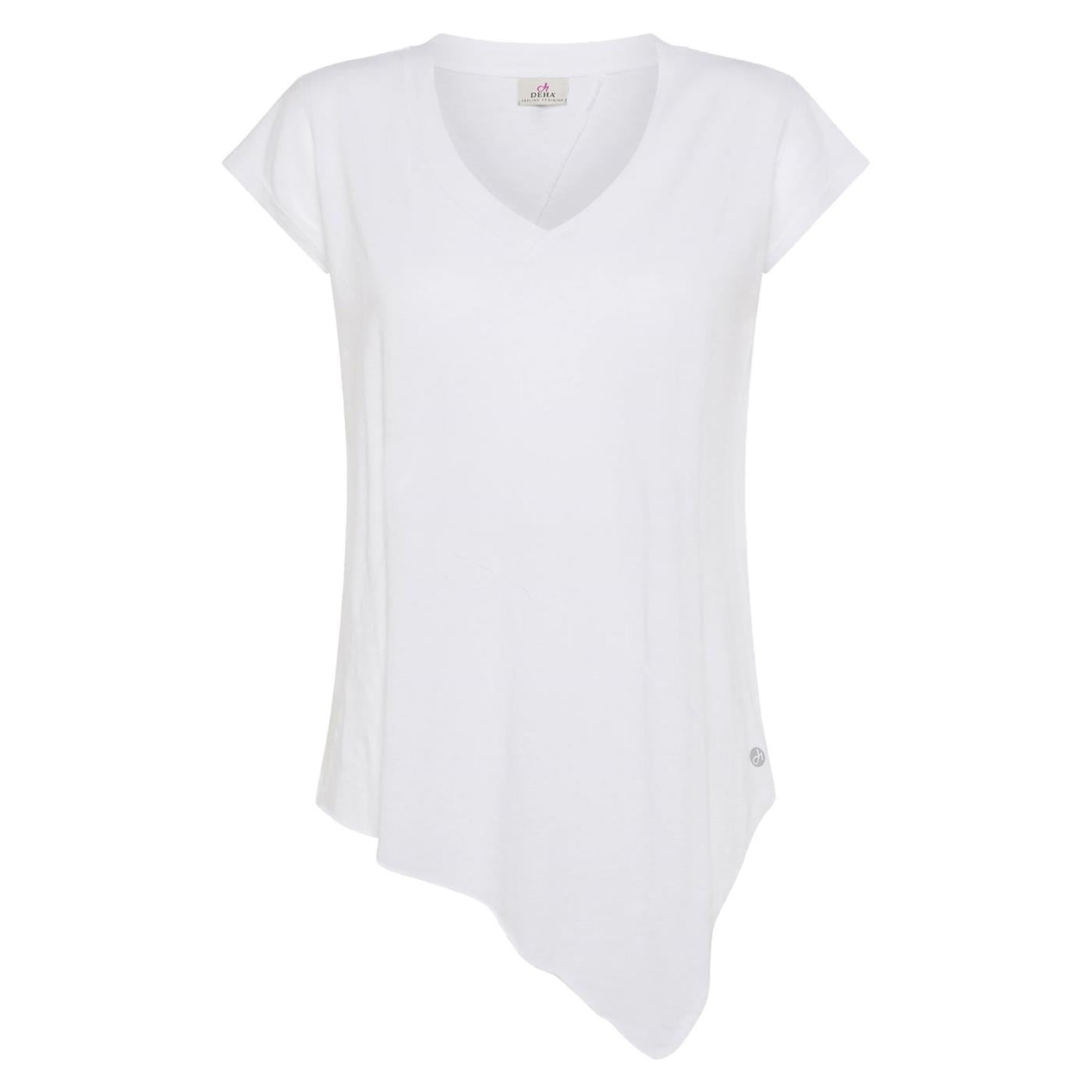 DEHA ASYMMETRIC V-NECK TEE