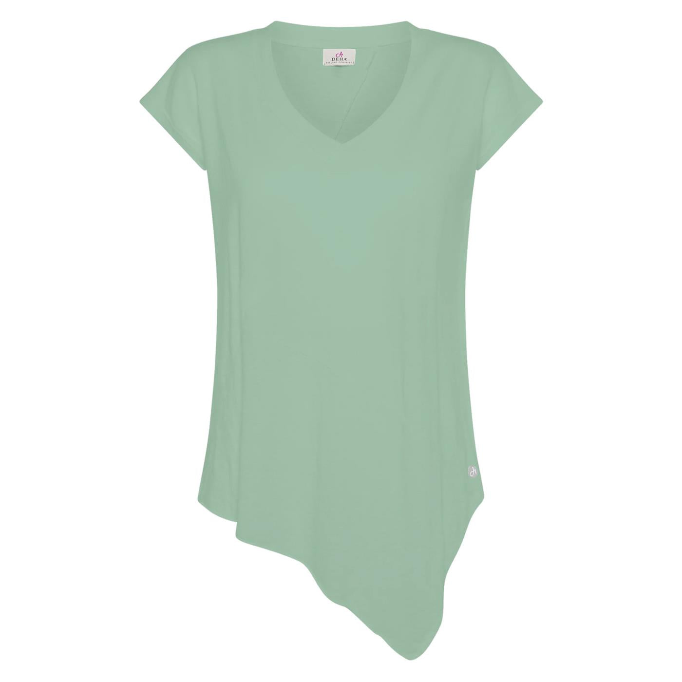 DEHA ASYMMETRIC V-NECK TEE