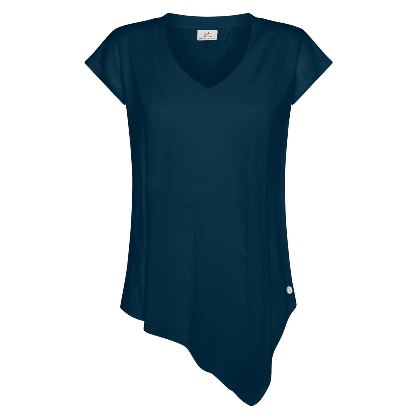 DEHA ASYMMETRIC V-NECK TEE