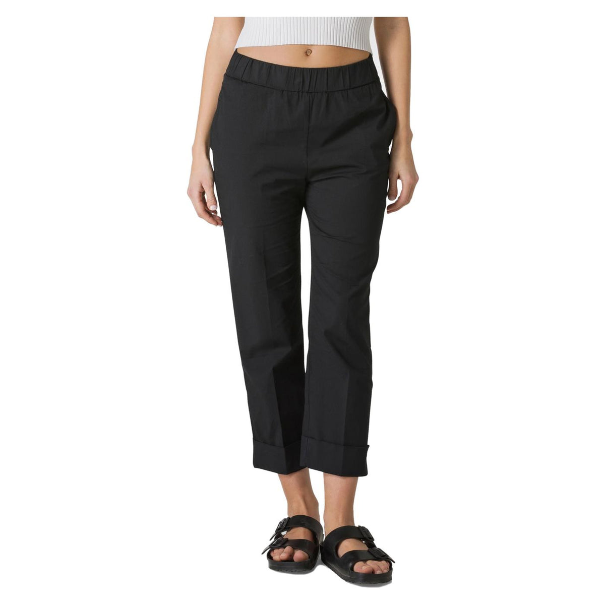 DEHA STRAIGHT POPLIN TROUSERS - seconda immagine