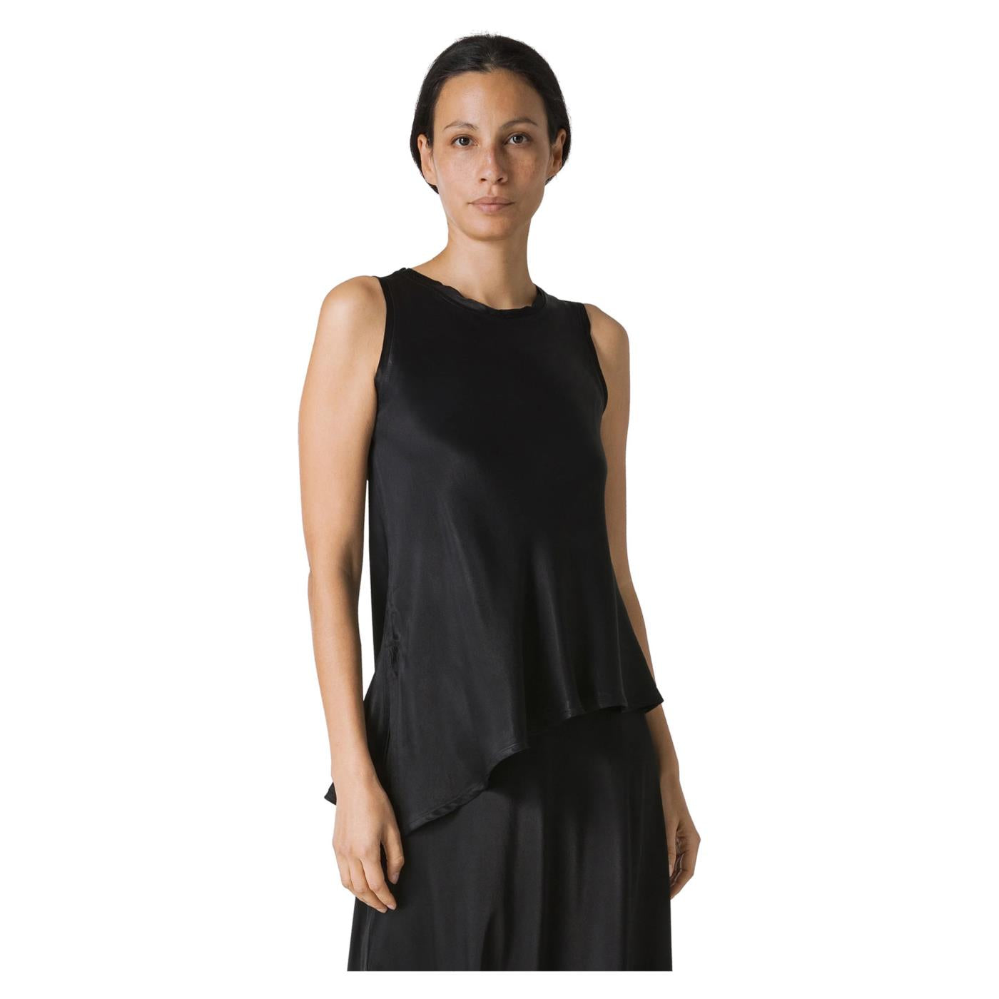 DEHA BLUSA ASIMMETRICA IN RASO