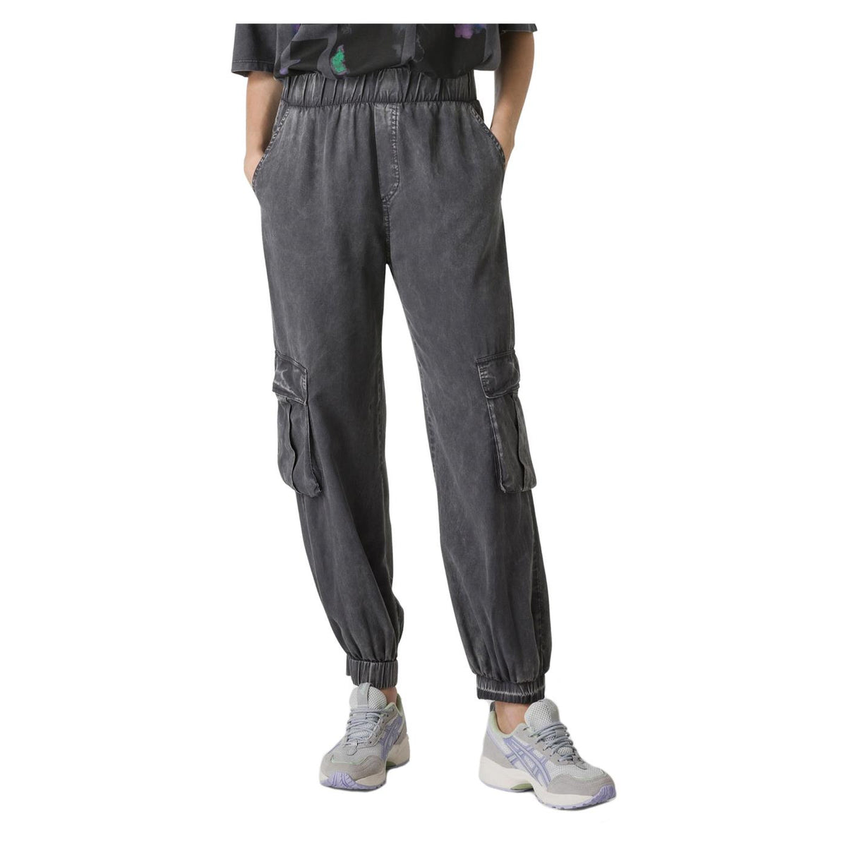 DEHA MARBLE EFFECT CARGO PANTS - seconda immagine