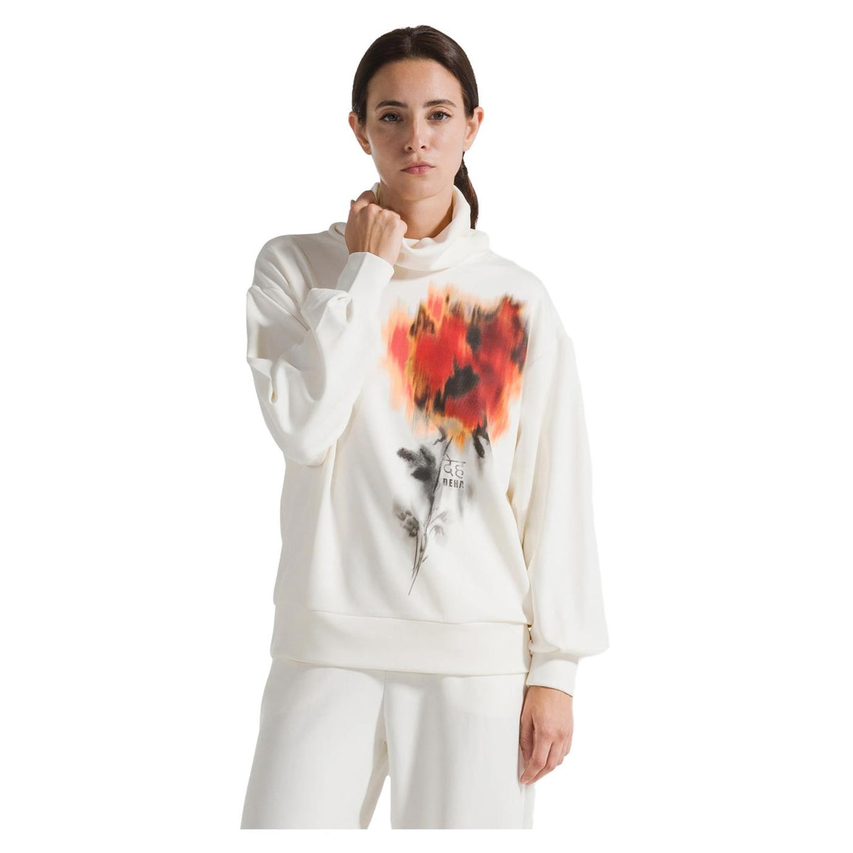 DEHA COMFORT SWEATSHIRT WITH PRINT - seconda immagine