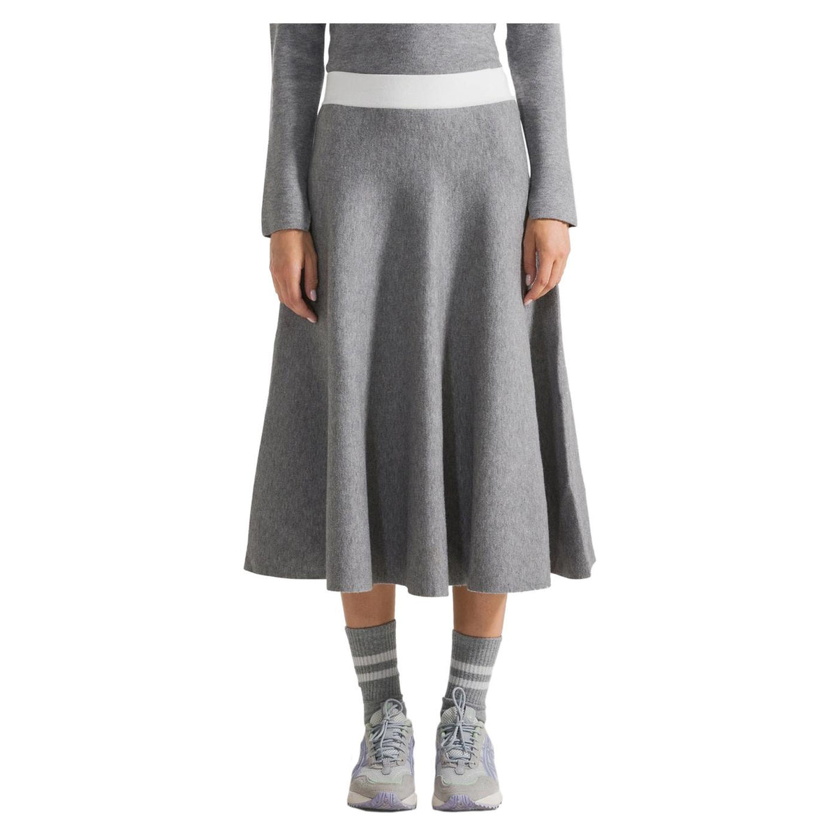 DEHA GONNA A MAGLIA BICOLOR - seconda immagine