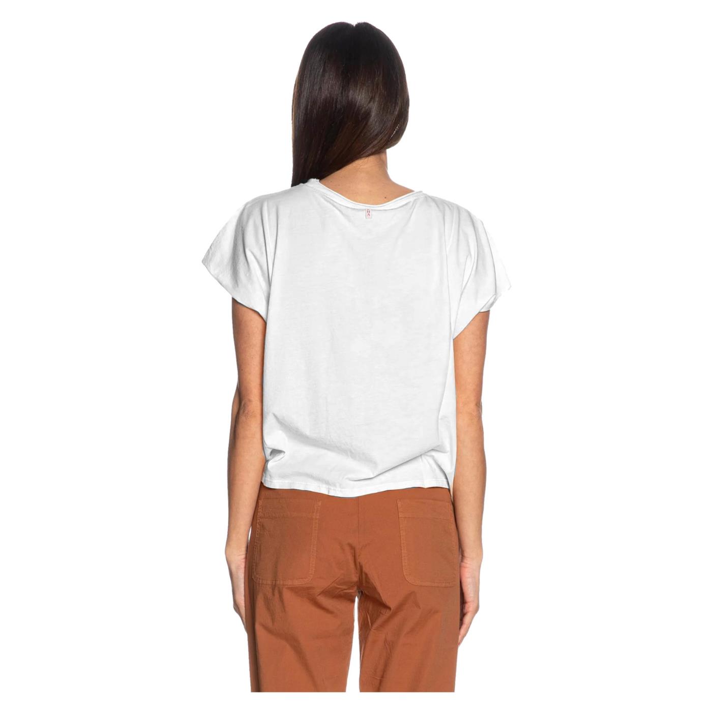 DEHA TEE SMANICATA CON STAMPA