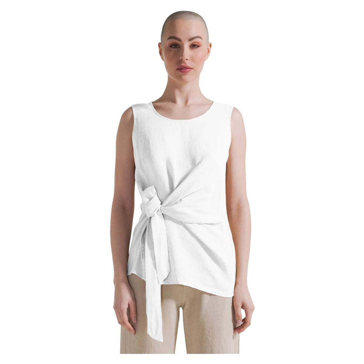 DEHA SLEEVELESS BLOUSE WITH KNOT