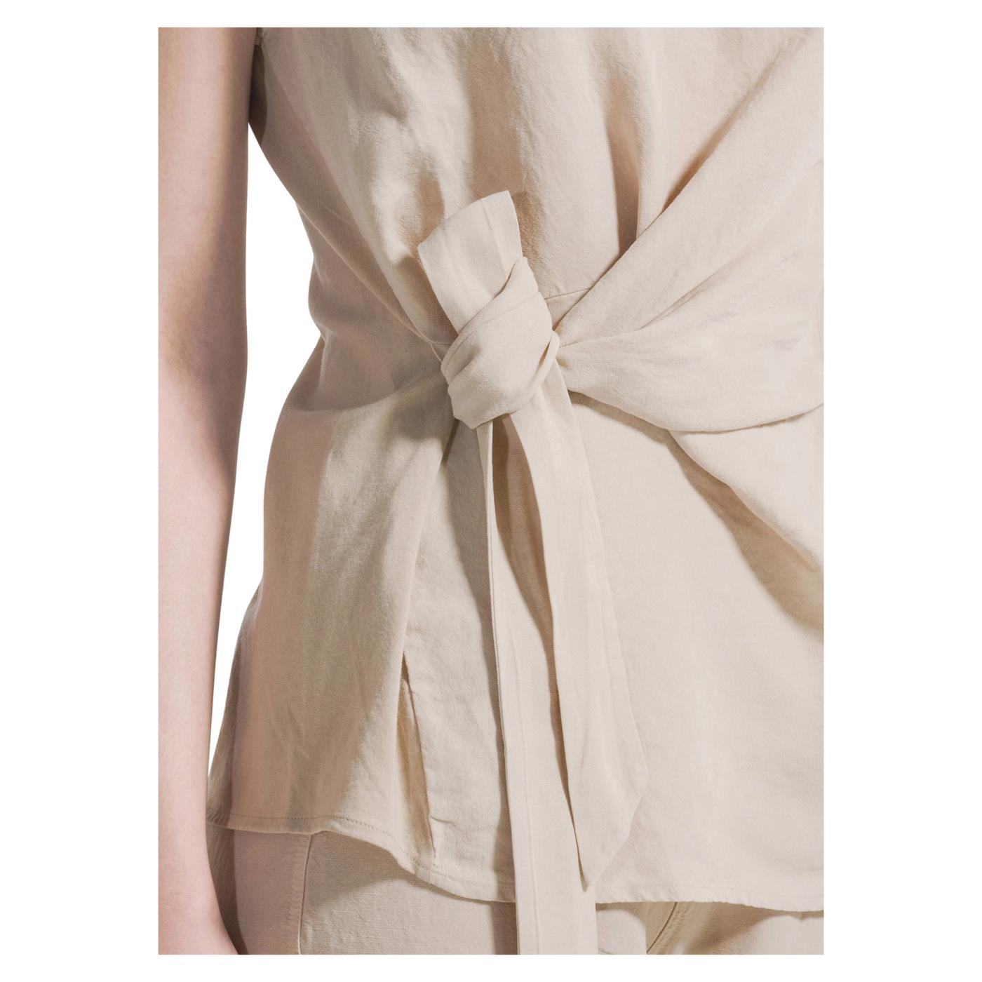 DEHA BLUSA SMANICATA CON NODO